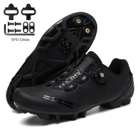 Road Bike Shoes Men Cycling Sneaker Mtb Cleat Shoes Flat Speed Sneakers Women Racing Bicycle Sneaker Mountain Biking Boots Spd (Color: black mtb)