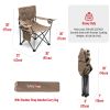 Oversized Folding Camping Chair, Heavy Duty Supports 300 LBS, Portable Chairs For Outdoor Lawn Beach Camp Picnic