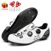 Road Bike Shoes Carbon Men Cycling Sneaker Mtb Self-Locking Cleats Bicycle Shoes Flat Speed Sneaker Women Racing Biking Footwear